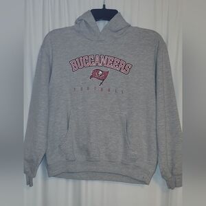 NFL Buccaneers Gray Hoodie Kids Lg 14/16